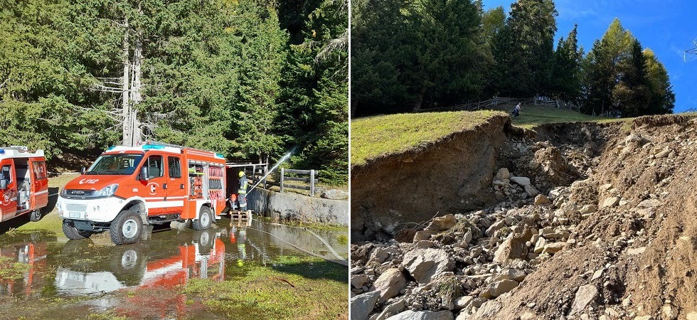 Perdite d’acqua nella centrale idroelettrica: nel terreno si apre una voragine